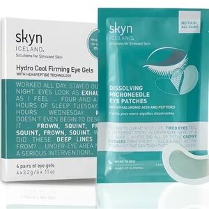 Dissolving Microneedle Eye Patches - White and Green